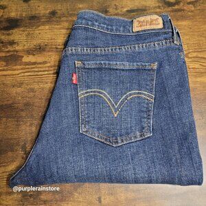 Vtg Levi's Jeans 12 Bootcut High Rise Medium Dark Wash Stretch Denim Western